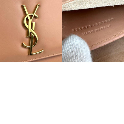 Saint Laurent Pink Leather Clutch