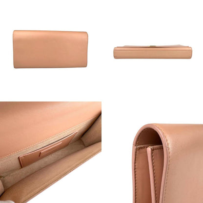 Saint Laurent Pink Leather Clutch
