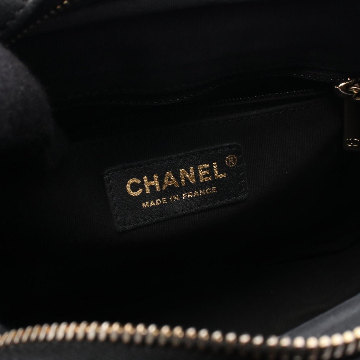 Chanel Black Leather Chevron