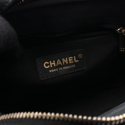 Chanel Black Leather Chevron