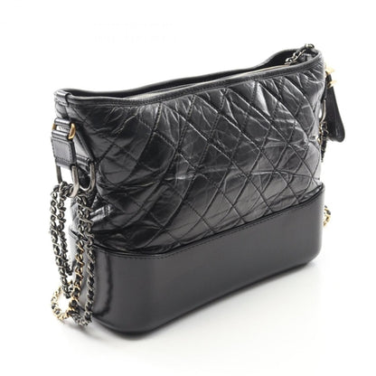 Chanel Black Patent Leather Double Flap