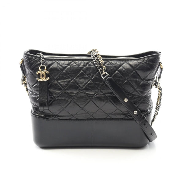 Chanel Black Leather Chevron