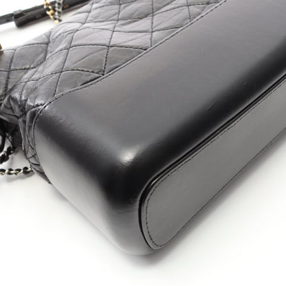 Chanel Black Leather Gabrielle