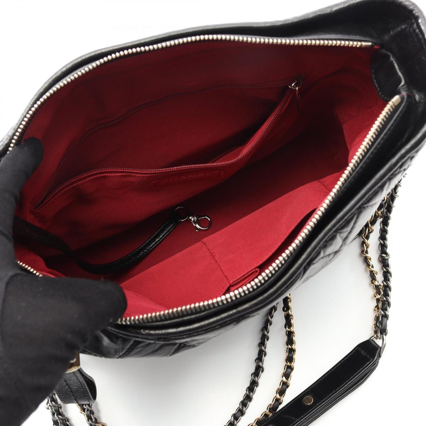 Chanel Black Leather Gabrielle