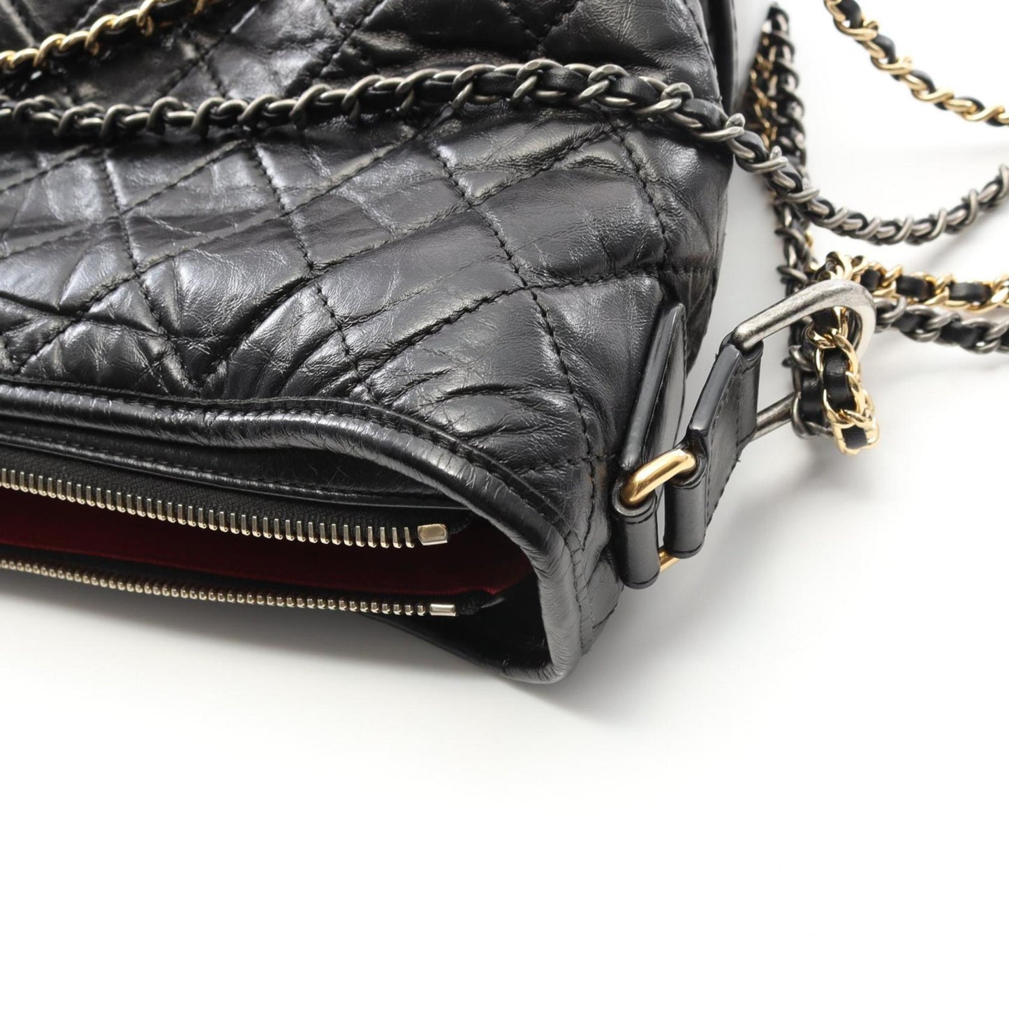 Chanel Black Leather Gabrielle
