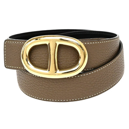 Chanel Gold Gold_plated Cc Logo Elastic Belt