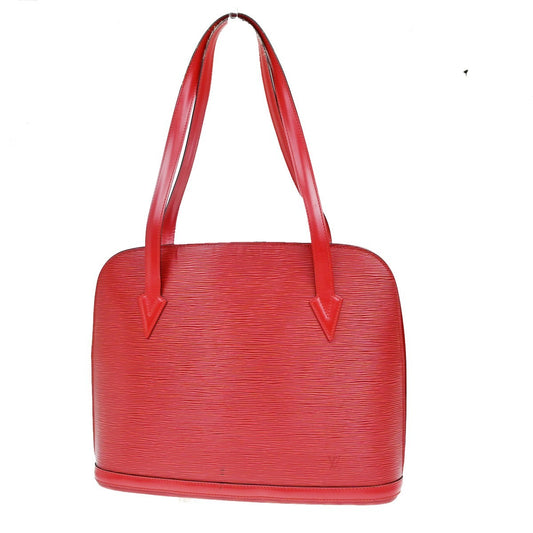 Louis Vuitton Red Leather Lussac Handbag