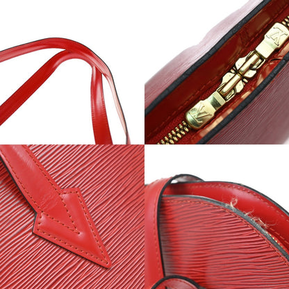 Louis Vuitton Red Leather Lussac Handbag