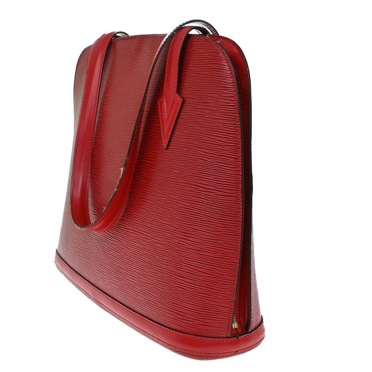 Louis Vuitton Red Leather Lussac Handbag