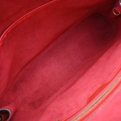 Louis Vuitton Red Leather Lussac Handbag