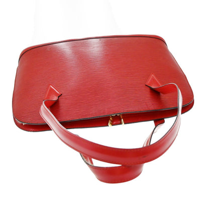 Louis Vuitton Red Leather Lussac Handbag