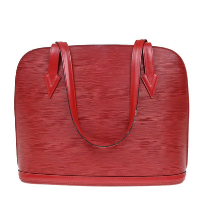 Louis Vuitton Red Leather Lussac Handbag