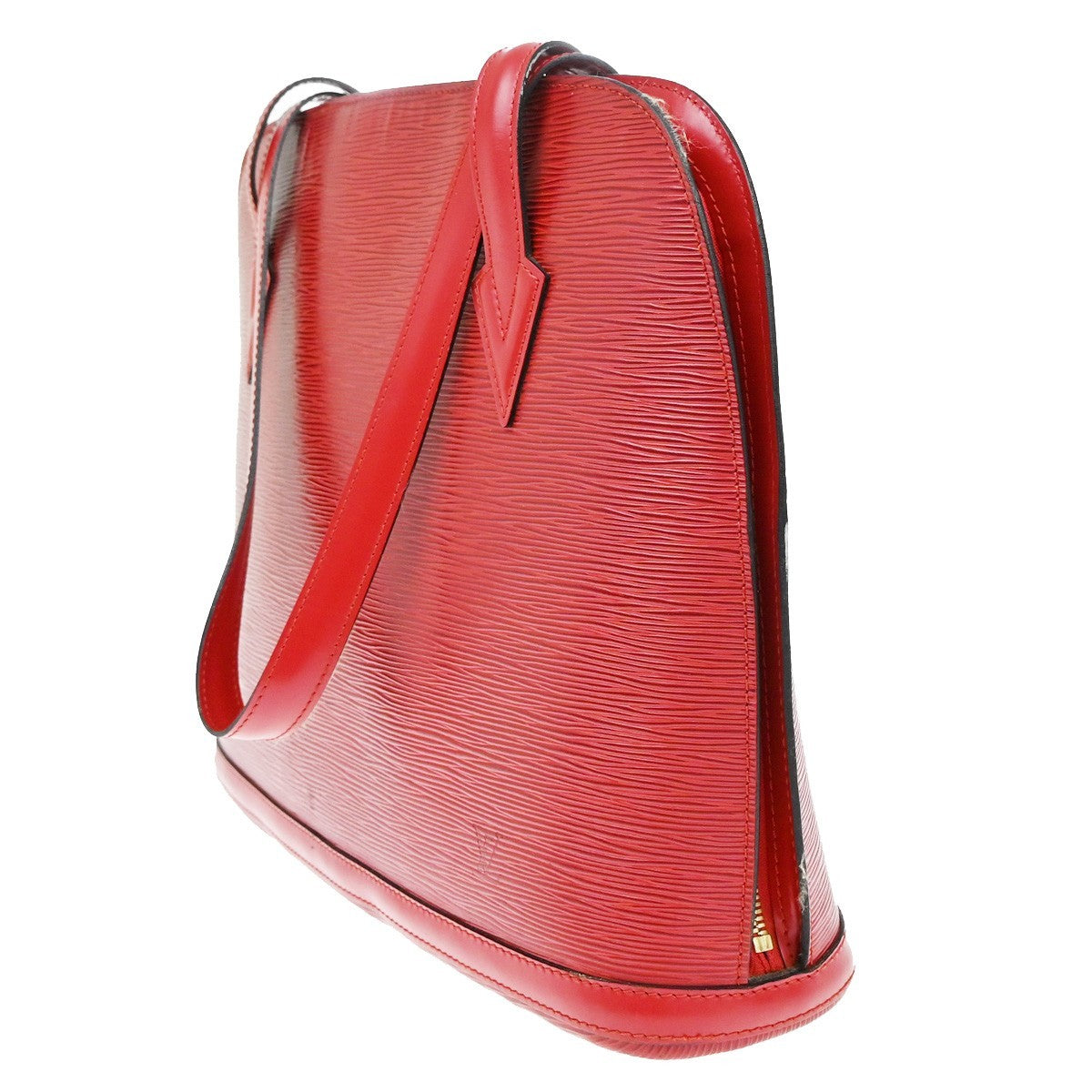 Louis Vuitton Red Leather Lussac Handbag