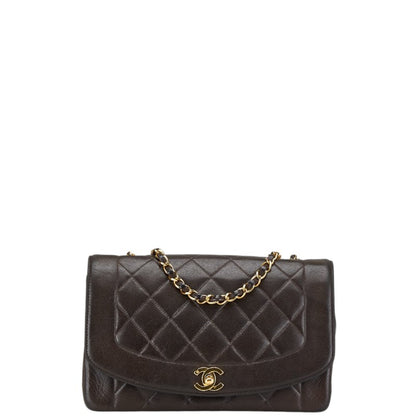 Chanel Brown Leather Diana