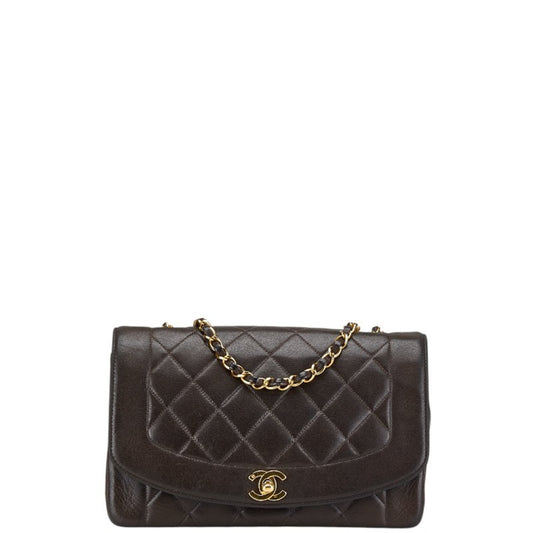 Chanel Brown Leather Diana