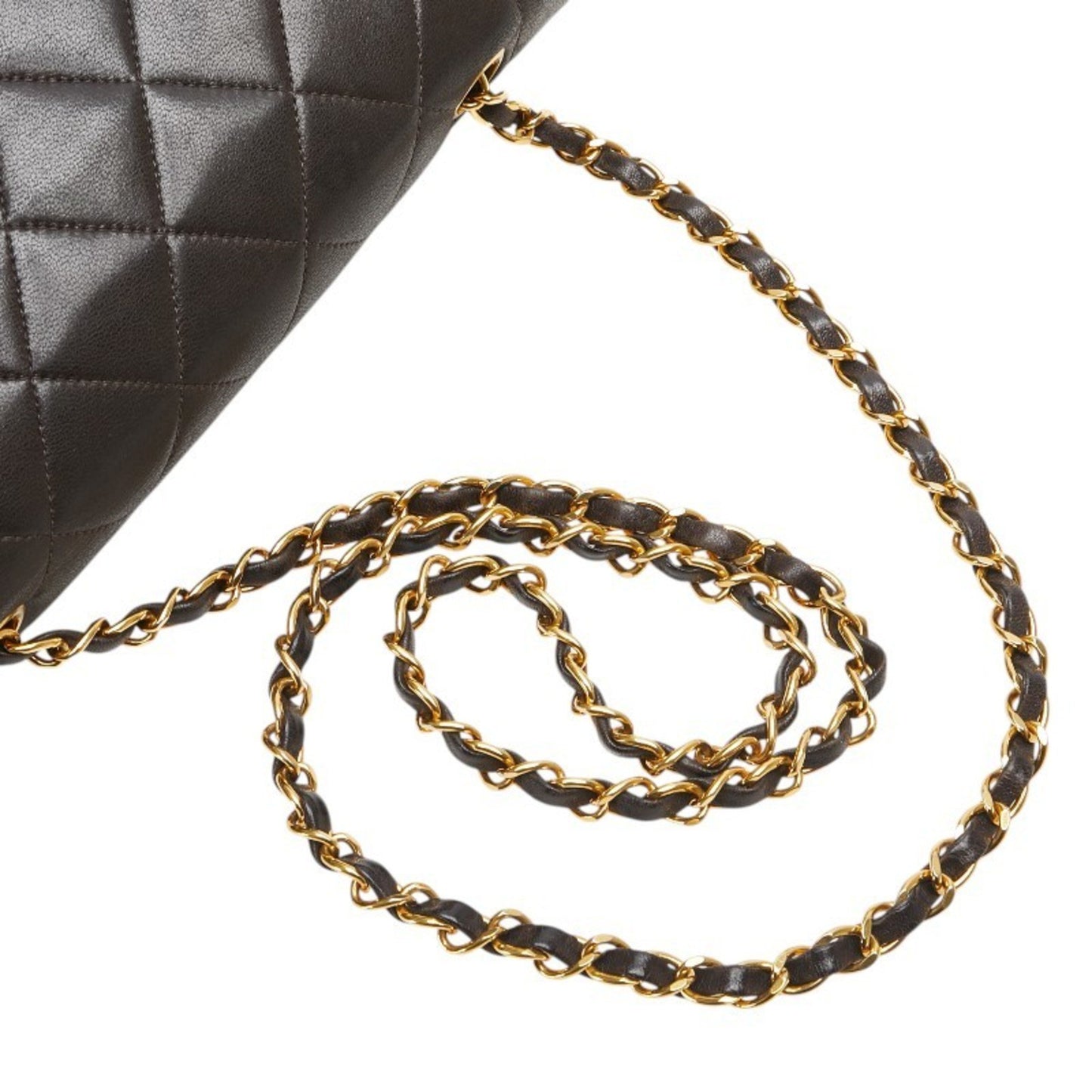 Chanel Brown Leather Diana