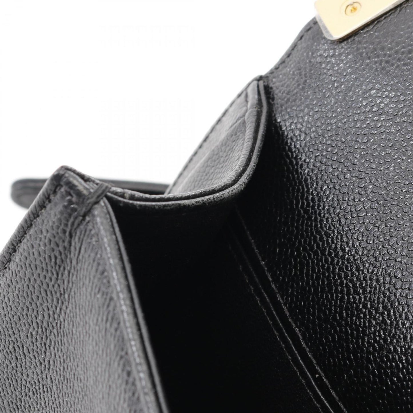 Chanel Black Leather Boy