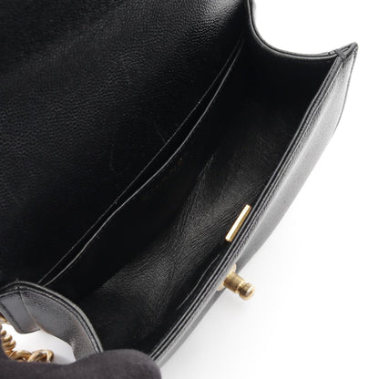 Chanel Black Leather Boy