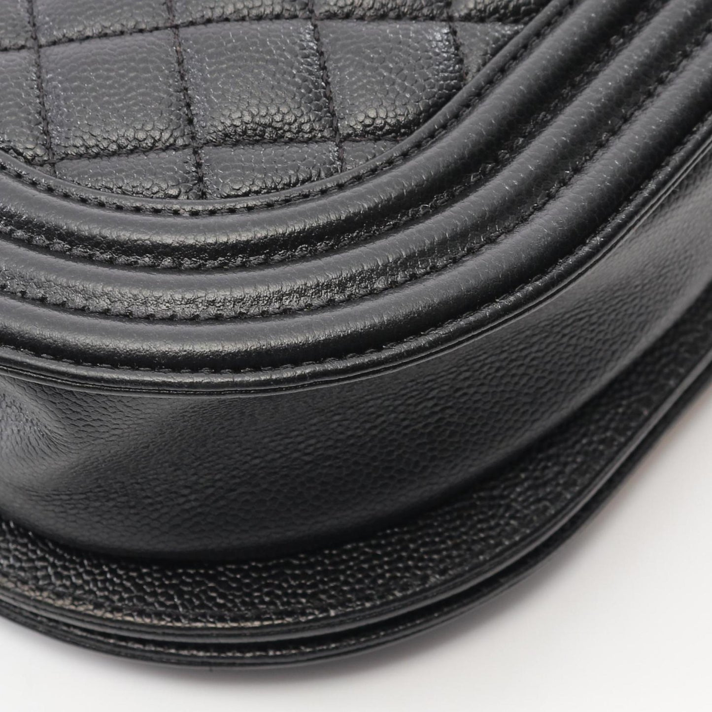 Chanel Black Leather Boy