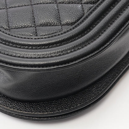Chanel Black Leather Boy