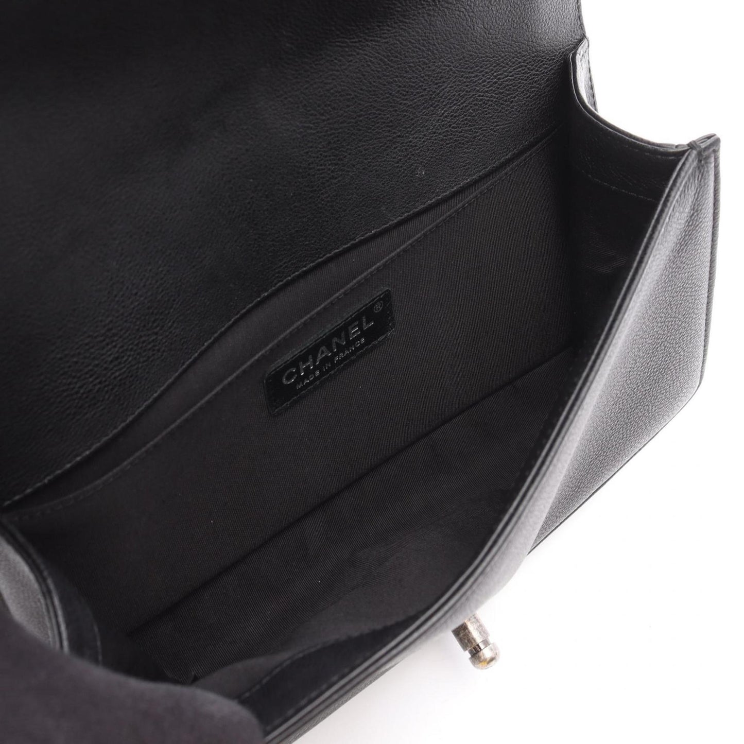 Chanel Black Leather Wallet On Chain Boy