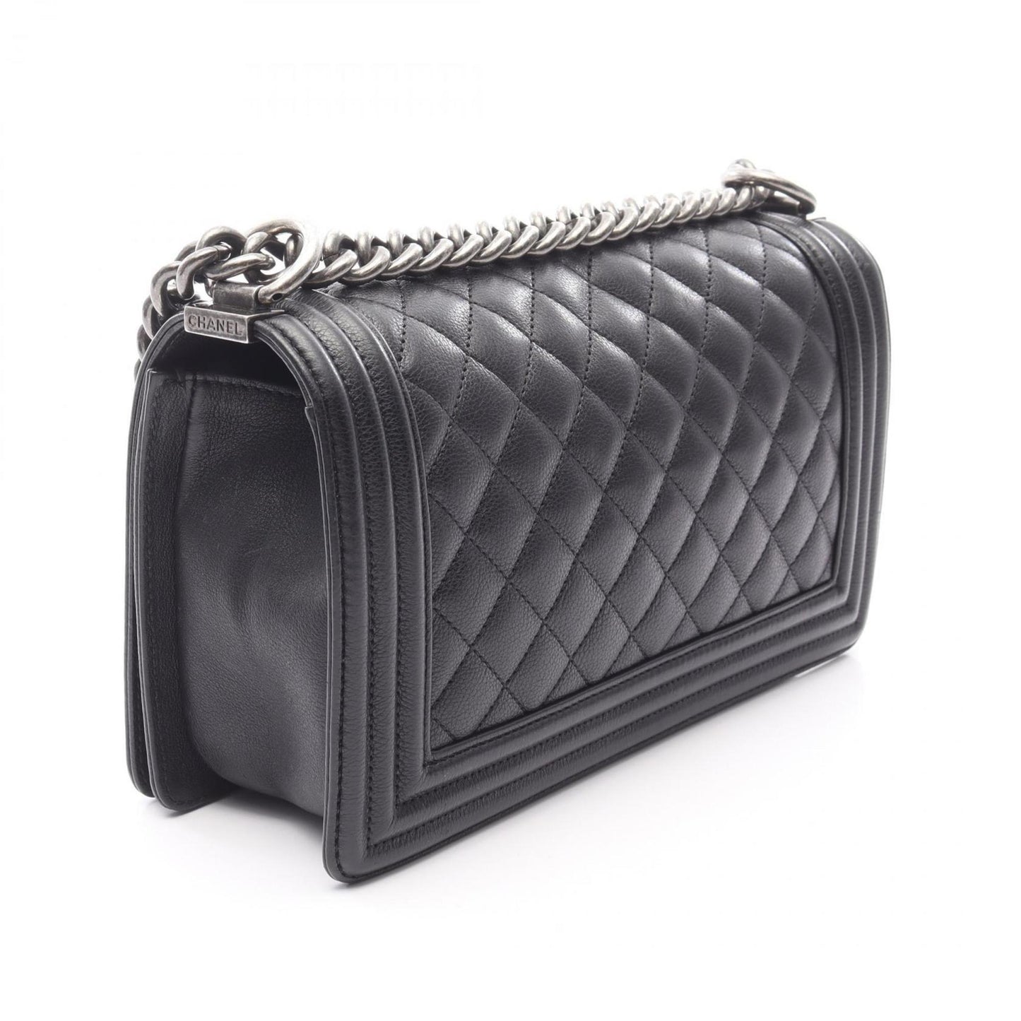 Chanel Black Leather Wallet On Chain Boy