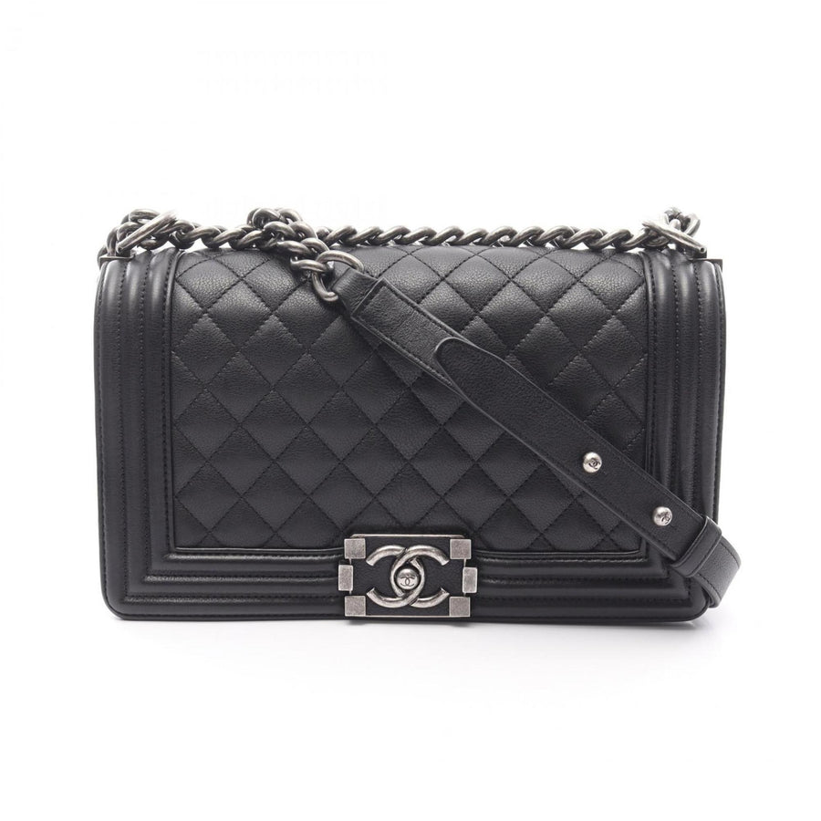 Chanel Black Leather Wallet On Chain Boy