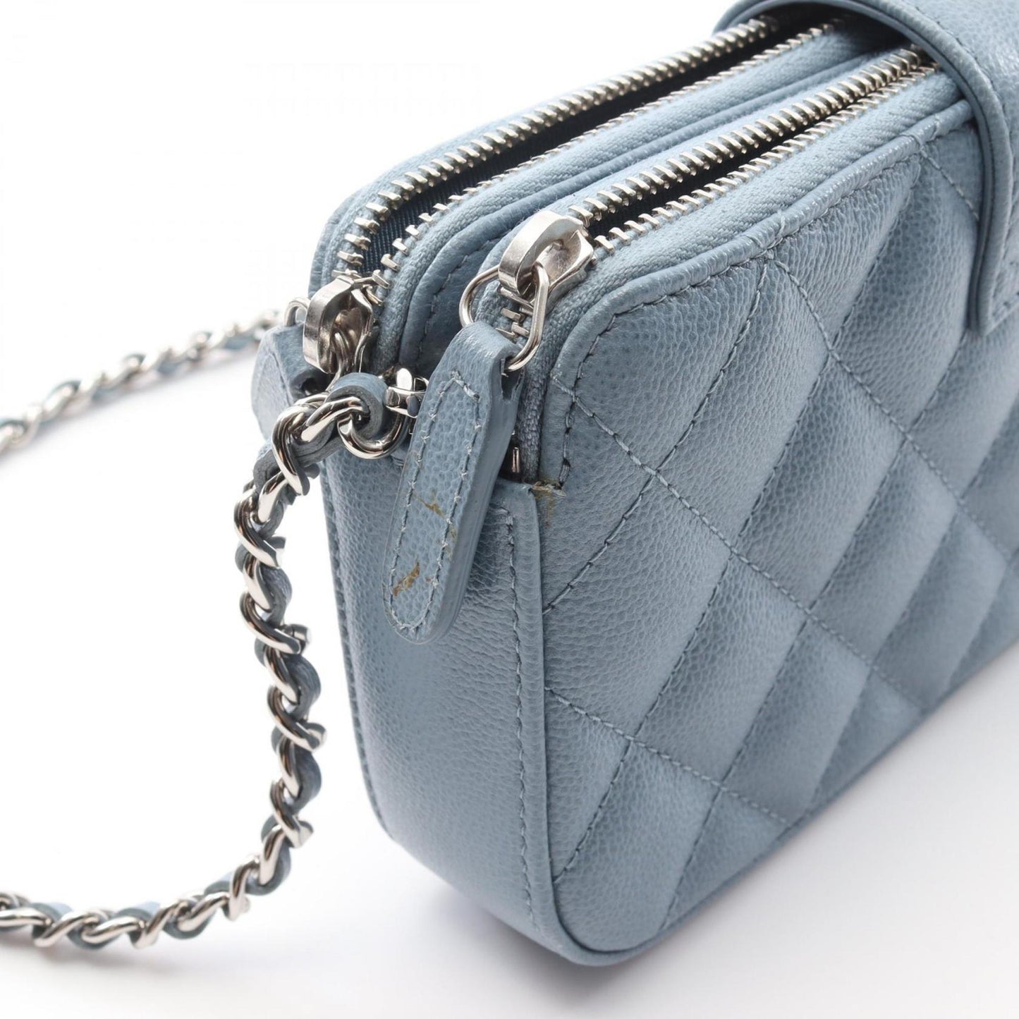 Chanel Blue Leather -
