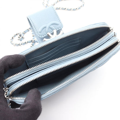 Chanel Blue Leather -