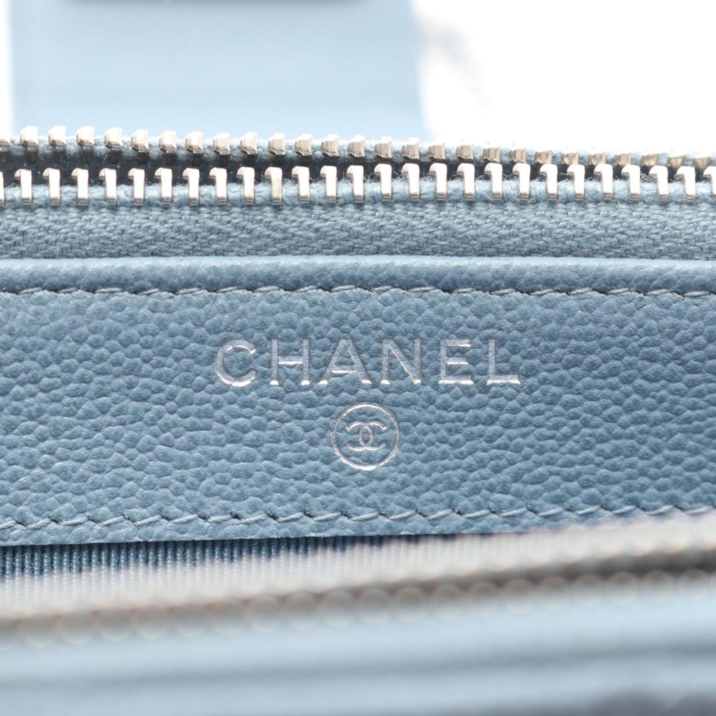Chanel Blue Leather -