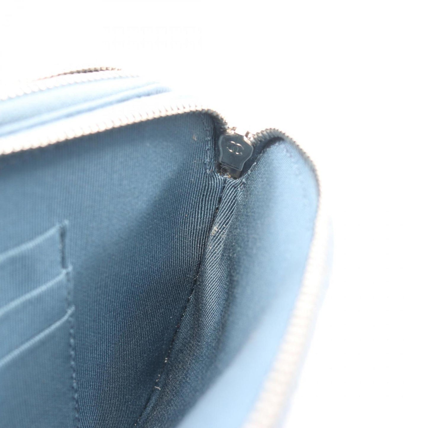 Chanel Blue Leather -