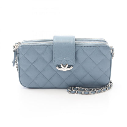 Chanel Blue Leather -