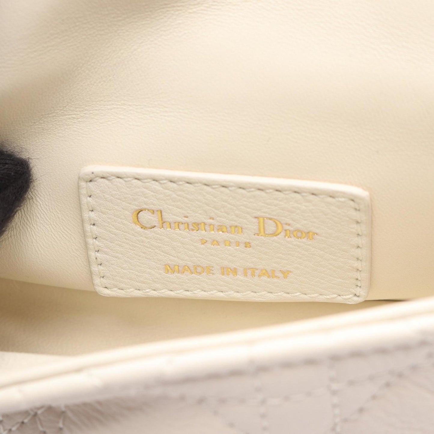 Dior White Leather 30 Montaigne