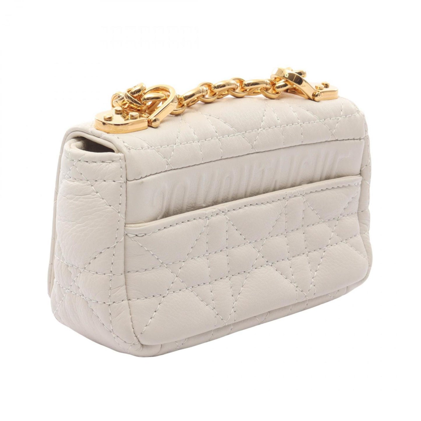 Dior White Leather 30 Montaigne