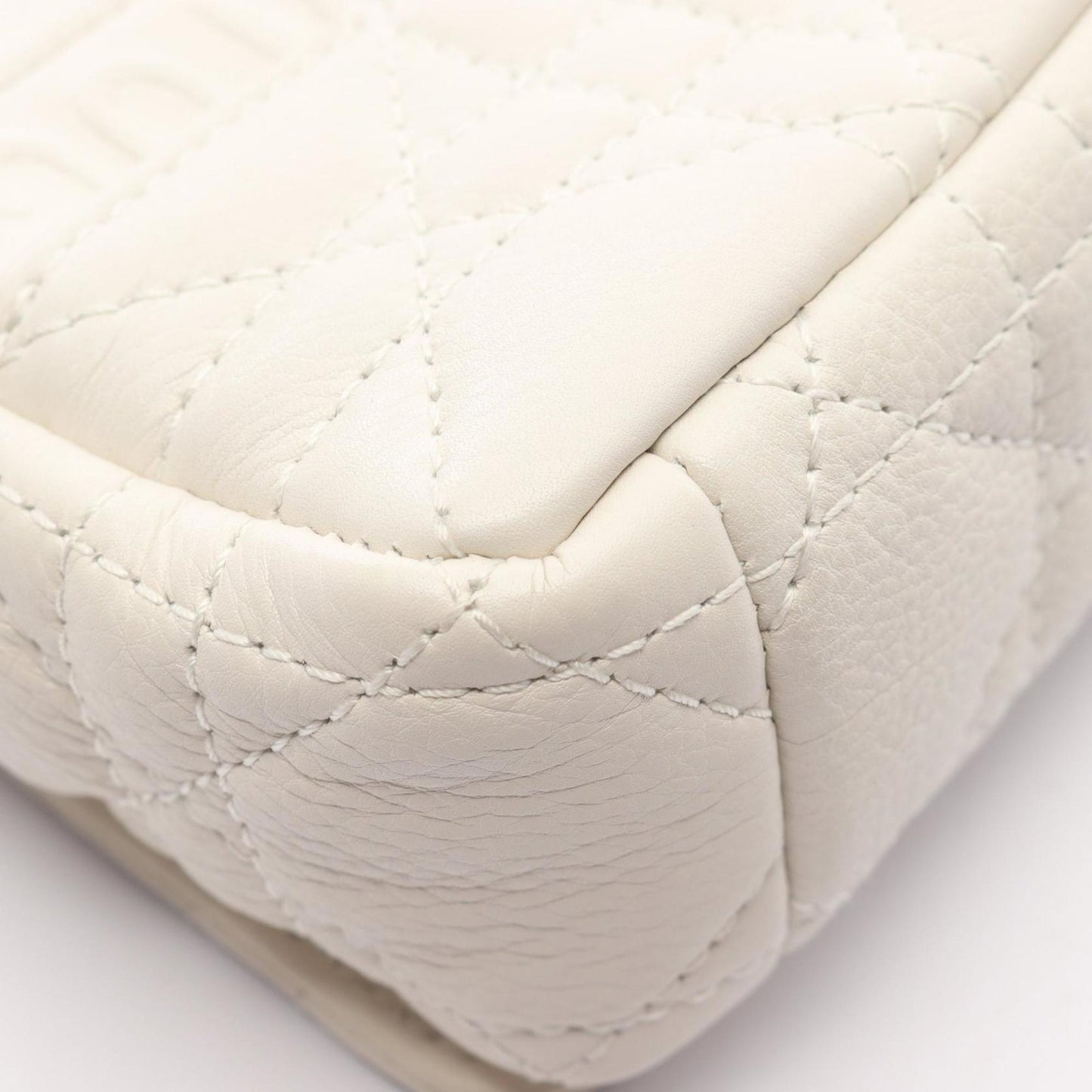 Dior White Leather 30 Montaigne