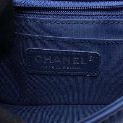 Chanel Blue Leather Chevron