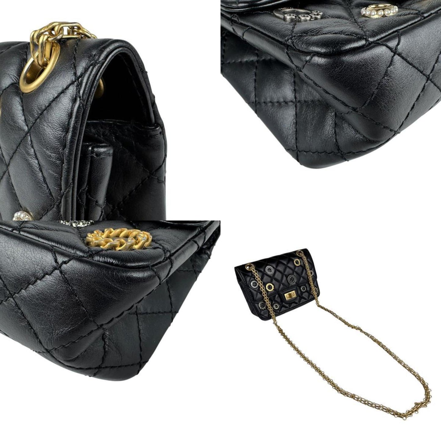 Chanel Black Leather 2,55