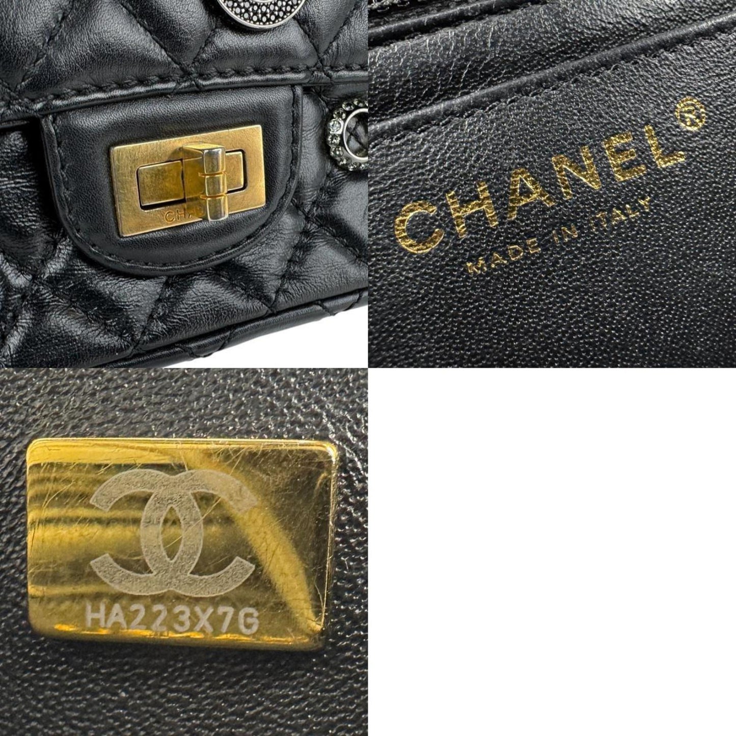 Chanel Black Leather 2,55