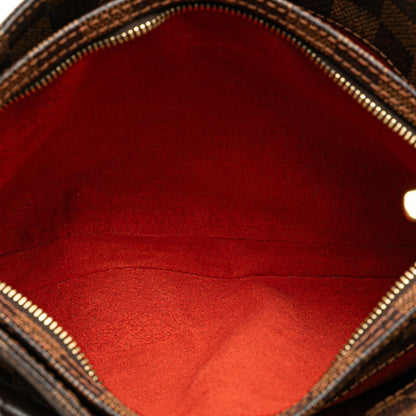 Louis Vuitton Brown Canvas, Leather Aubagne