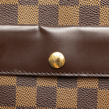 Louis Vuitton Brown Canvas, Leather Aubagne