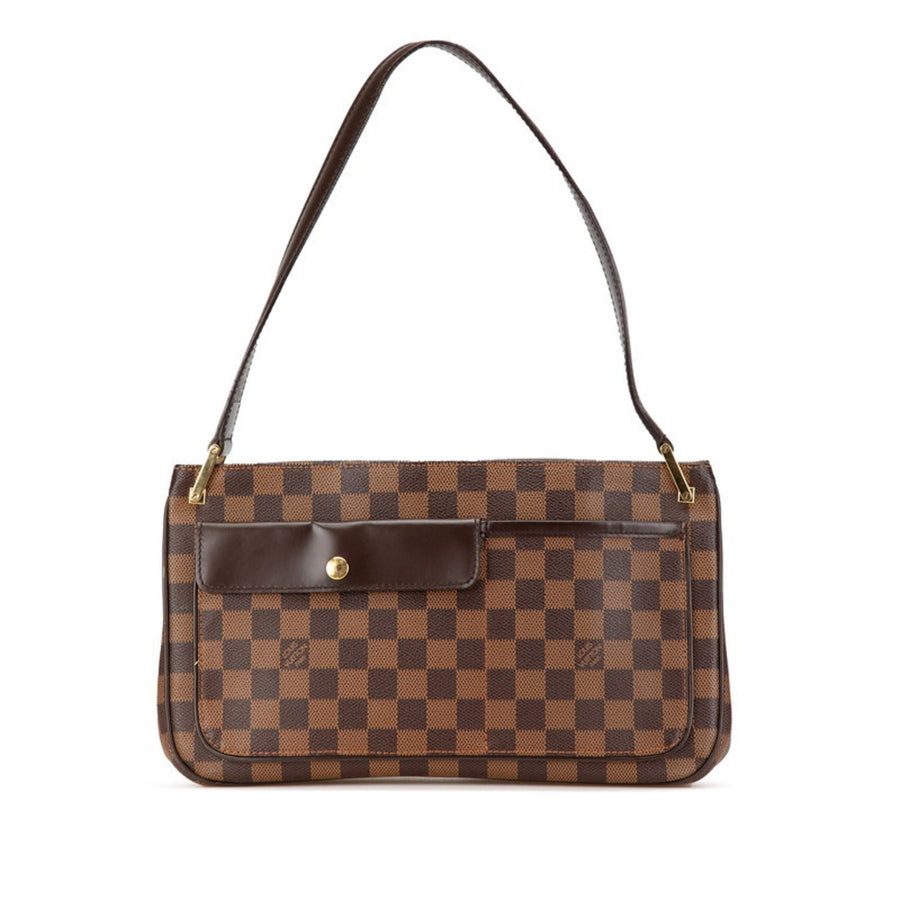 Louis Vuitton Brown Canvas, Leather Aubagne
