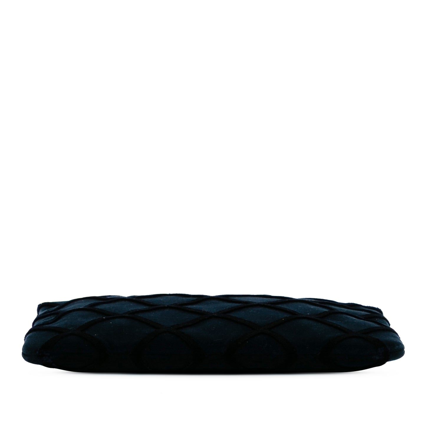 Chanel Cc Medium Quilted Velvet Cosmetic Case
