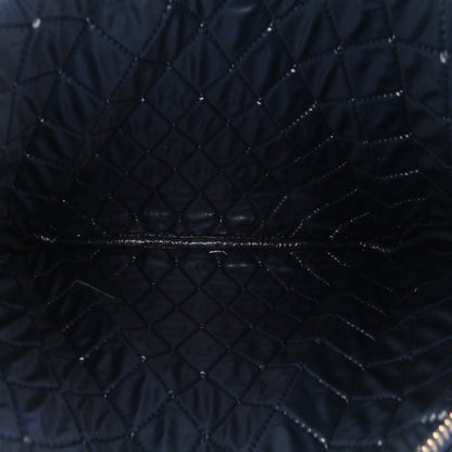 Chanel Cc Medium Quilted Velvet Cosmetic Case