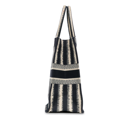 Dior Large Striped Book Tote