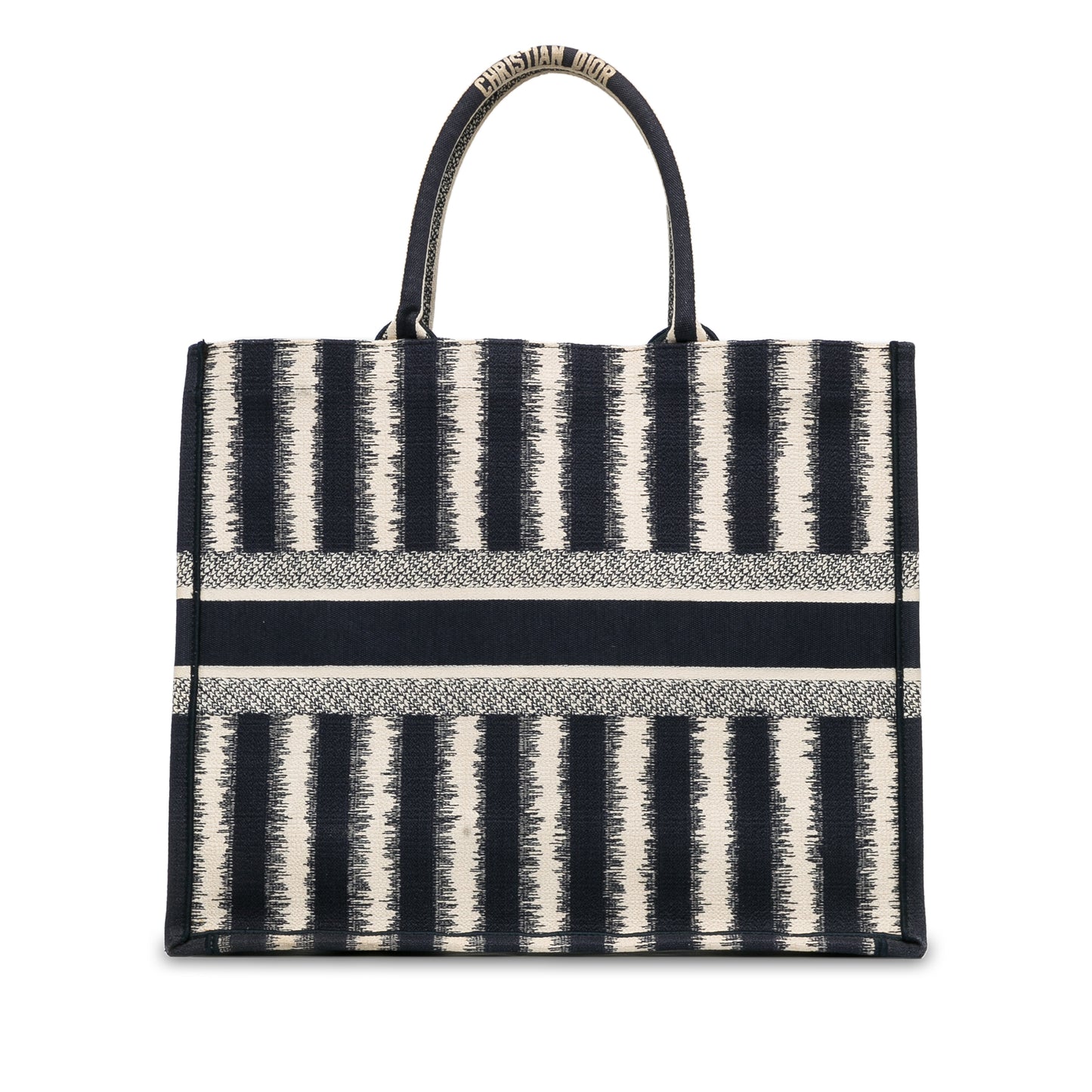 Dior Large Striped Book Tote