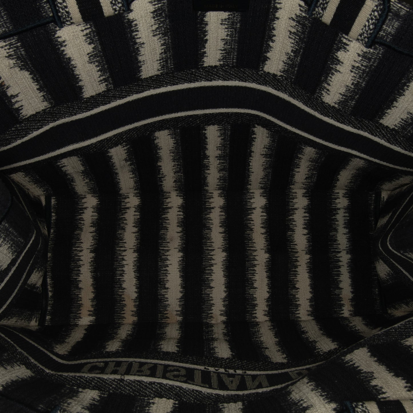 Dior Large Striped Book Tote