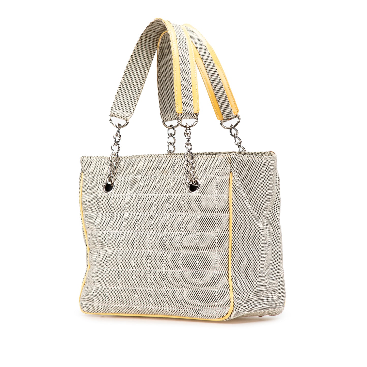 Chanel Cc Camellia No. 5 Choco Bar Canvas Tote