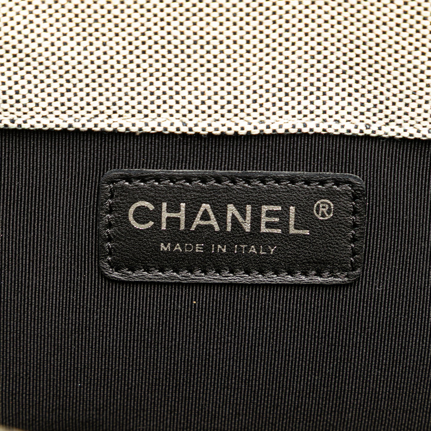 Chanel Cc Camellia No. 5 Choco Bar Canvas Tote