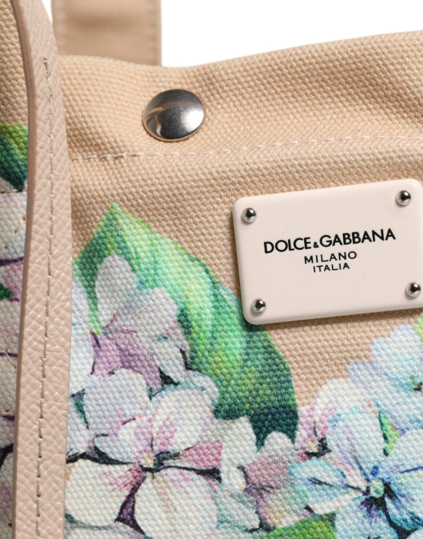 Dolce & Gabbana Multicolor Floral Canvas Tania Top Handle Tote Bag
