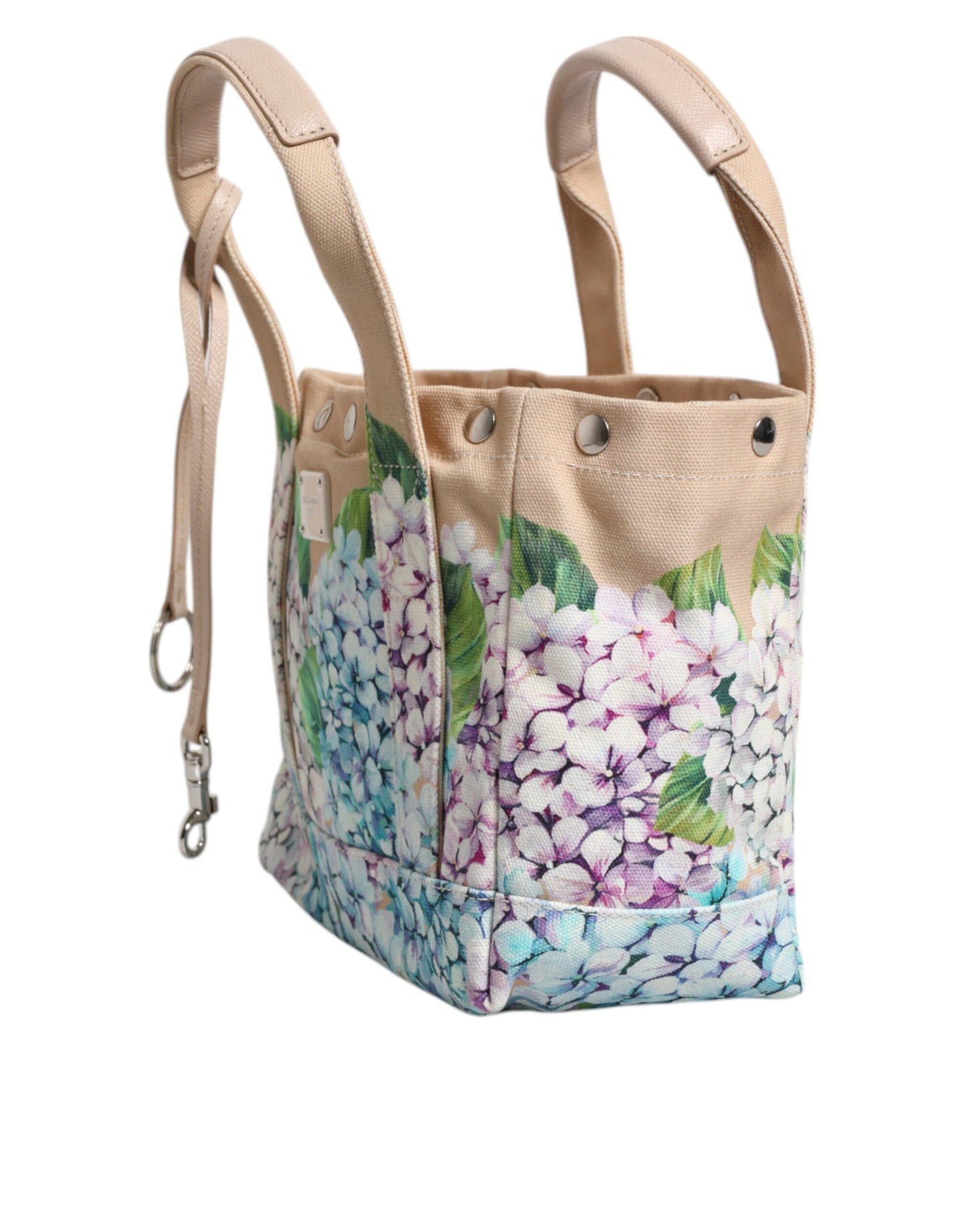 Dolce & Gabbana Multicolor Floral Canvas Tania Top Handle Tote Bag